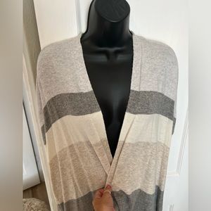 Loft Open Front Sleeveless Cardigan/Duster